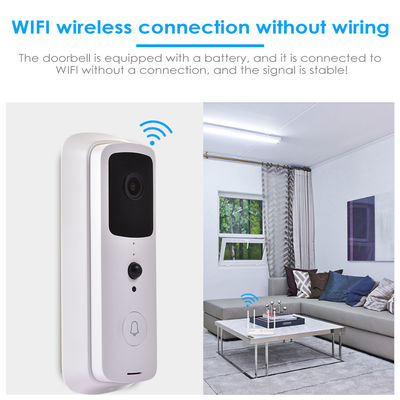 Перезаряжаемые домашний умный беспроводной видео- дверной звонок внутренной связи Tuya Wifi дверного звонока